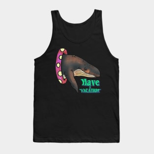 Whale in the pool Tank Top